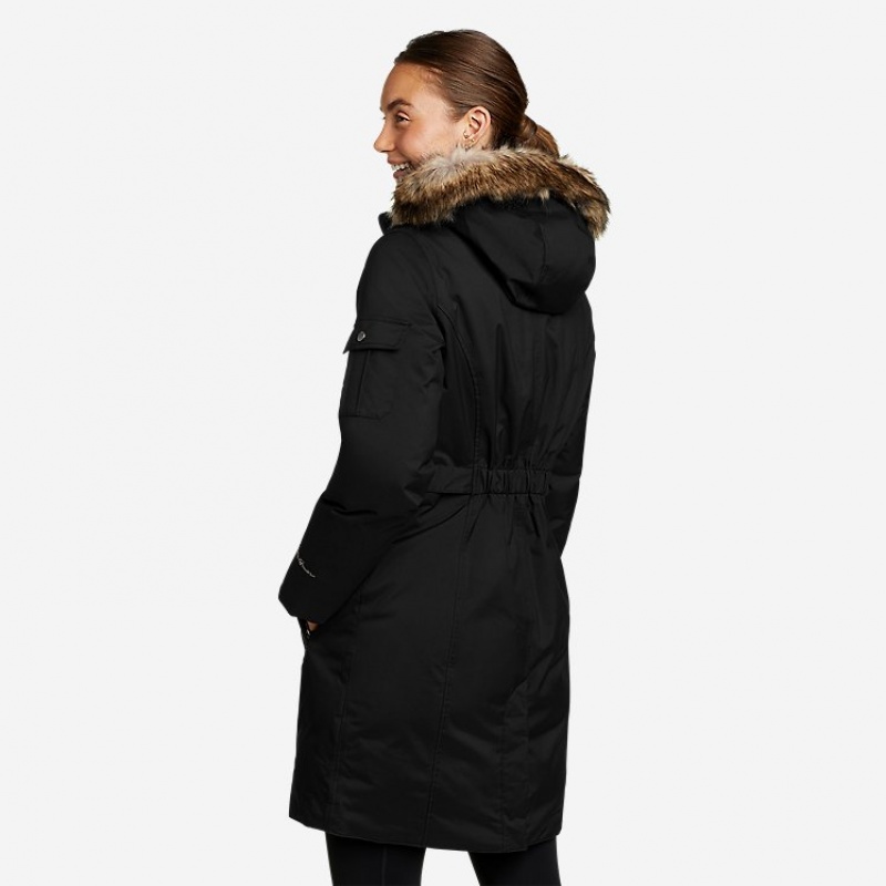 Eddie Bauer Superior Down Stadium Parka Damen Schwarz | SZPD-25793