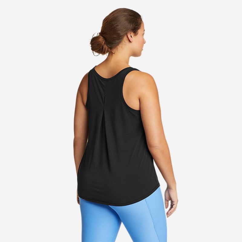 Eddie Bauer Tempo Light Tank Tanktop Damen Schwarz | QYPS-87326