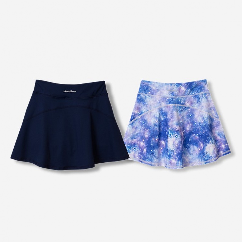 Eddie Bauer Trail Active Skort - Print 2 Rock Mädchen Hellnavy | PSJB-07458