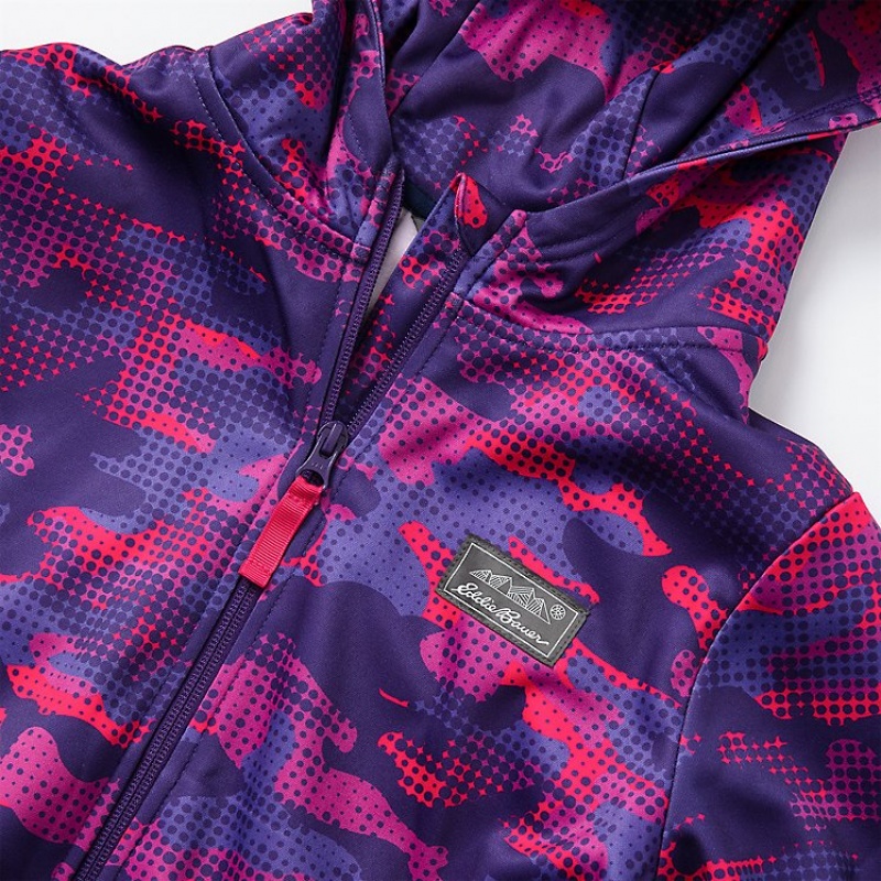 Eddie Bauer Trail Active - Print Hoodie Mädchen Rosa | CHDE-31529