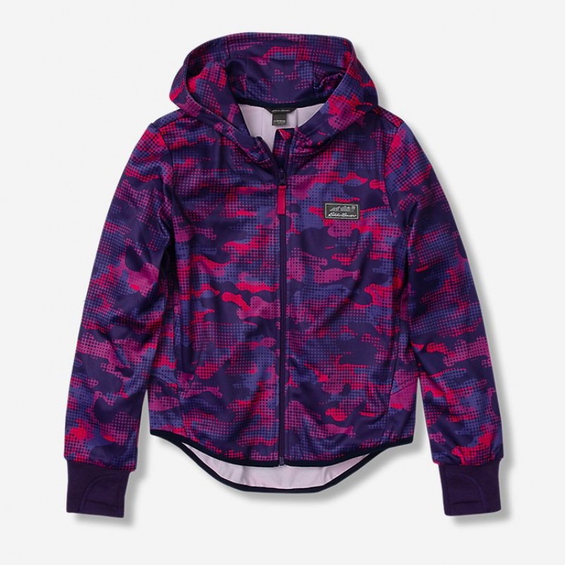 Eddie Bauer Trail Active - Print Hoodie Mädchen Rosa | CHDE-31529