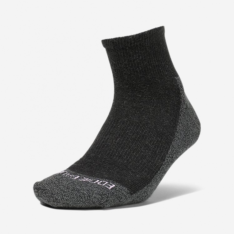 Eddie Bauer Trail COOLMAX® Quarter Socken Damen Schwarz | VBUD-50631