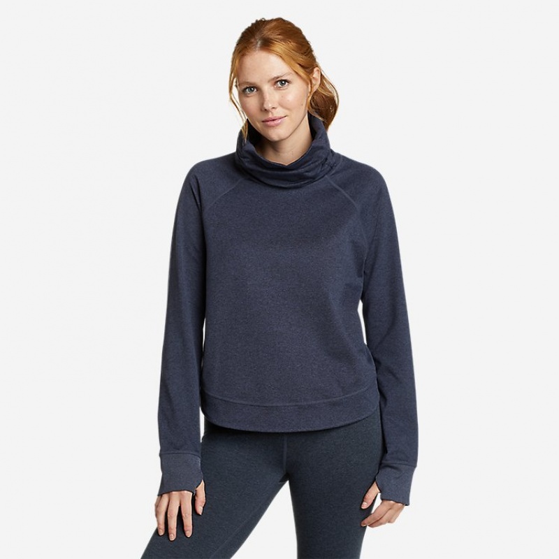 Eddie Bauer Train Ascent Scrunch Neck Sweatshirts Damen Schwarz | CPIX-54689