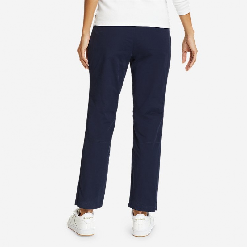 Eddie Bauer Voyager Chino Pull-On Hose Damen Blau | FBAP-85391