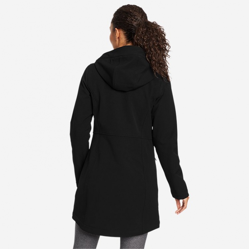 Eddie Bauer Windfoil® Thermal Trench Mantel Damen Schwarz | CPUS-84236