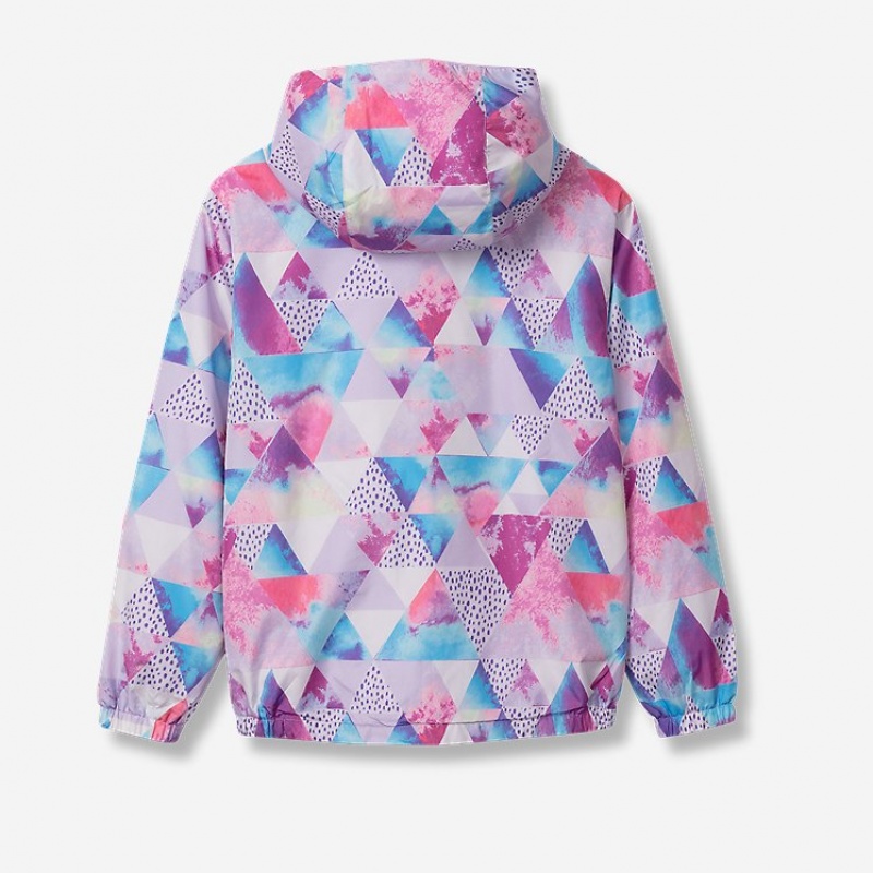 Eddie Bauer Windy Ridge Reversible Print - Jacken Mädchen Lila | FDAI-79102