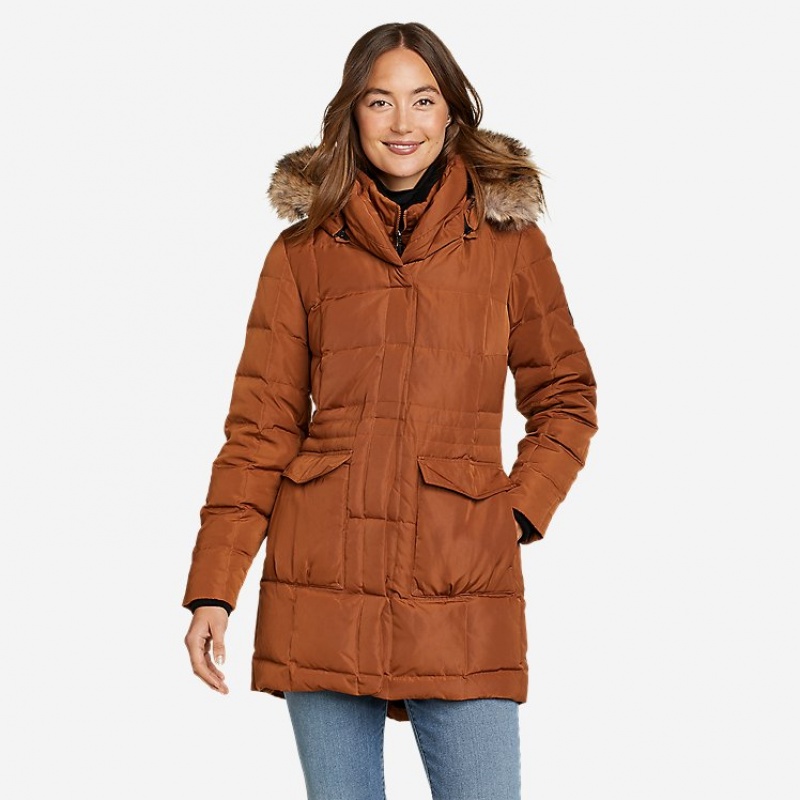 Eddie Bauer Yukon Klassische® Down Parka Damen Orange | HKUT-12305