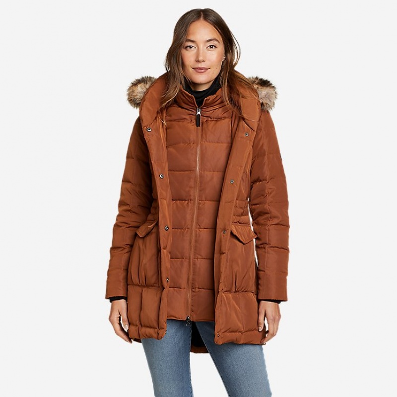 Eddie Bauer Yukon Klassische® Down Parka Damen Orange | HKUT-12305